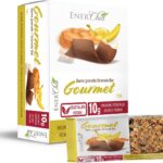 ENERCHIA Gourmet Granola Power Bar - Peanut Butter & Chocolate Banana - Vegan Protein Breakfast Bar (10g protein per 75g Snack Bar, Pack of 12)